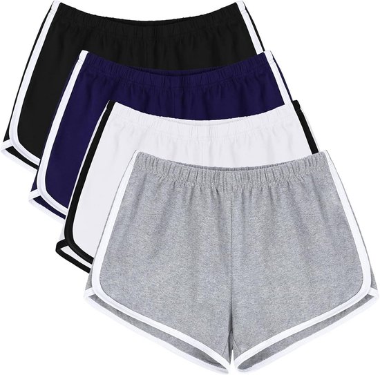Dames Katoenen Sportshorts voor Yoga, Gym en Hardlopen