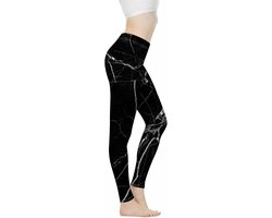 Dames Legging Hoge Taille - Zachte Stretch Yogabroek voor Fitness, Training en Joggen (Maat XS-3XL)