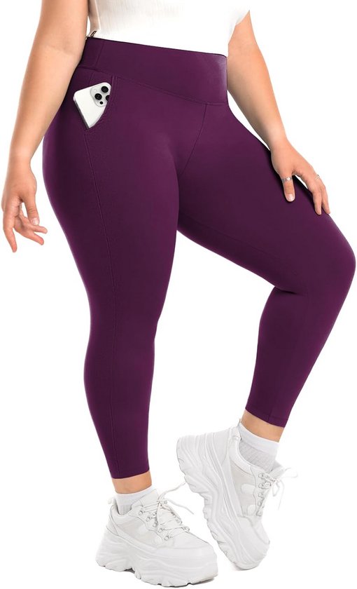 Dames Leggings met Hoge Taille en Zakken voor Grotere Maten