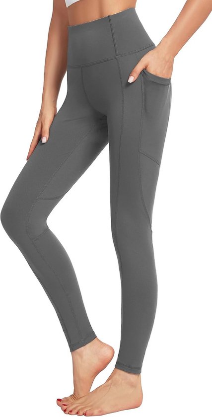 Dames Leggings met Zakken - Ondoorzichtig, Sportlegging, Fitnessbroek, Hardlooplegging