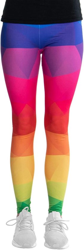 Dames Leggings - Stretch Broek - Feest of Sport - Opvallend Design - One Size - Neonlook