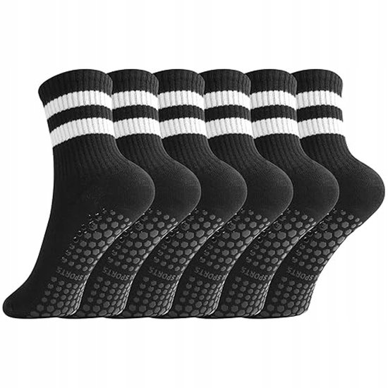 Dames Pilates Sokken 3 Paar - Antislip & Comfortabel