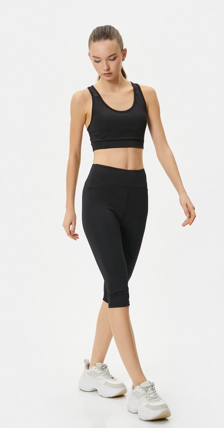 Dames Sport Capri Legging / Zwart /maat XS van DAM