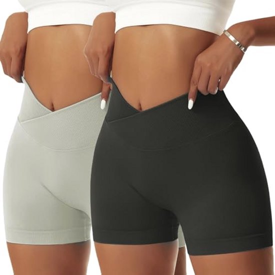 Dames Sport Shorts voor Yoga en Fitness - Hoge Taille en Elastische Stoffen
