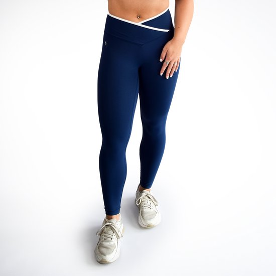 Dames sportlegging blauw maat M | High-waist seamless squat-proof – Impulse Fitwear van Impulse Fitwear