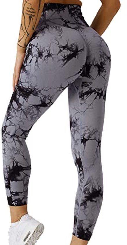 Dames sportlegging met scrunch-effect, hoge taille en naadloos design