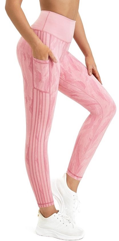 Dames Sportlegging met Zakken - Ondoorzichtig Fitnessbroek voor Yoga & Hardlopen