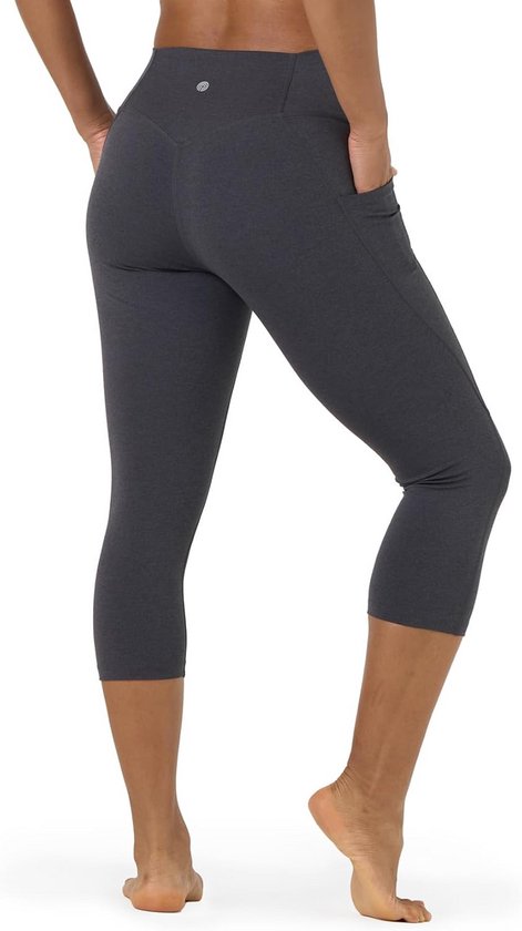 Dames Sportshorts Hoge Taille met Zakken voor Yoga en Training
