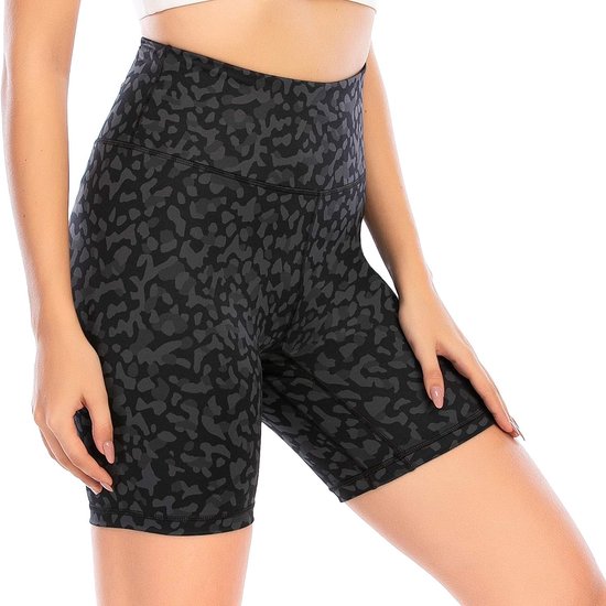 Dames Sportshorts met Hoge Taille - Ondoorzichtig - Vochtafvoerend - Vierweg-Stretch - Fitness - Yoga - Hardlopen