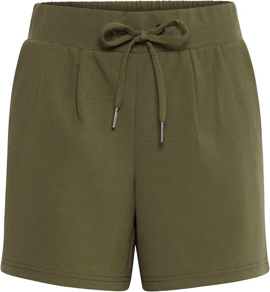 Dames Sweatshorts Bermuda's met Elastische Tailleband en Trekkoord