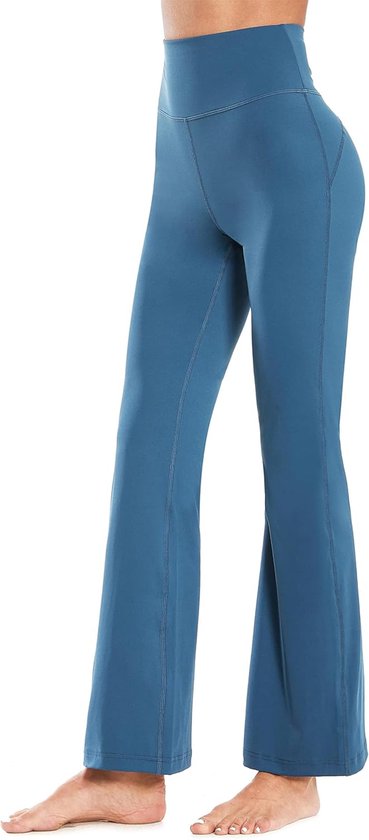 Dames wijd uitlopende yogabroek met hoge taille - Lange sportbroek voor fitness en joggen van AURIQUE