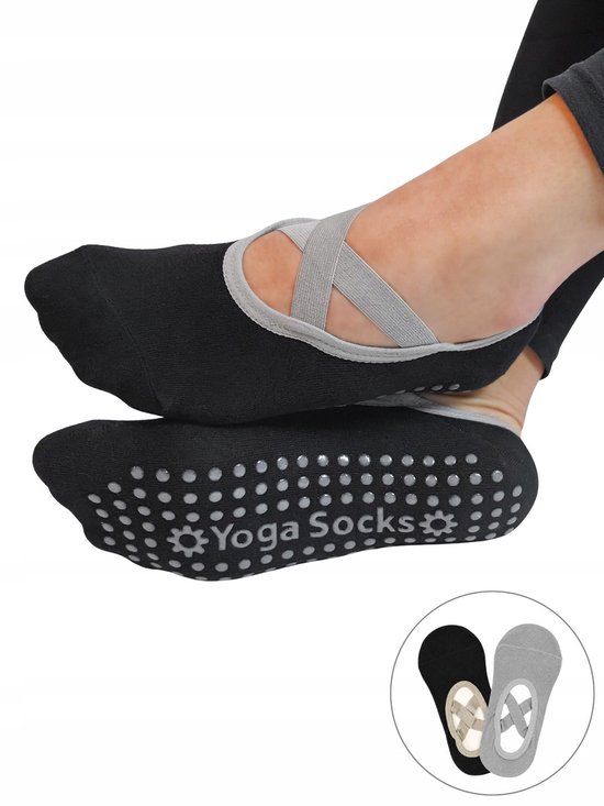 Dames Yoga Sokken met ABS - 2-Pack Katoen - Maat 36-41
