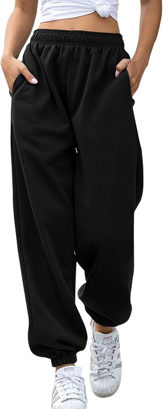 Dames Yogabroek Wijde Pijpen met Zakken - Comfortabele Sportbroek voor Fitness en Vrije Tijd