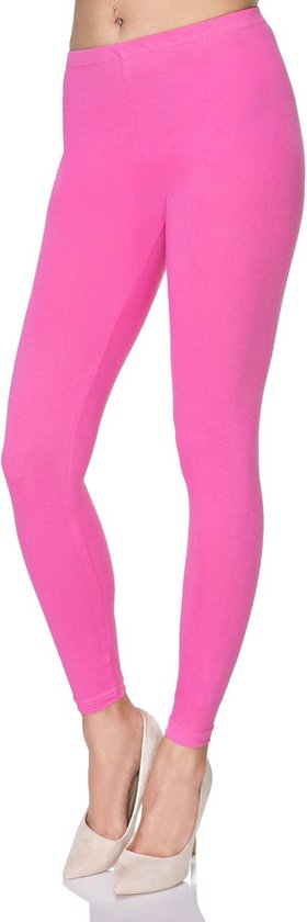 Dameslegging van katoen, halfhoge taille, elastische yogabroek voor sport en mode