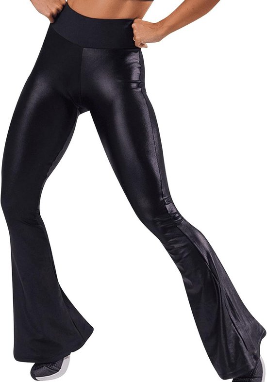 Dameslegging van Kunstleer met Naden, Elastische Slim Fit Broek