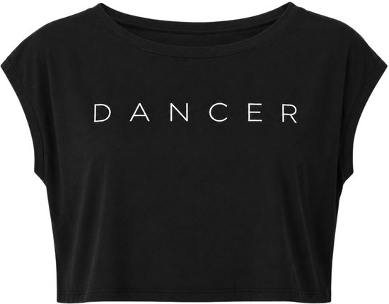 Dancer Dancewear - Dans t-shirt "Dance" - Zwart - Dames - maat 14 van Dancer Dancewear