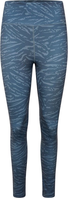 Dare 2b - Influential Dames Sportlegging - Blauw/Grijs Motief - Maat 46 van Dare 2b