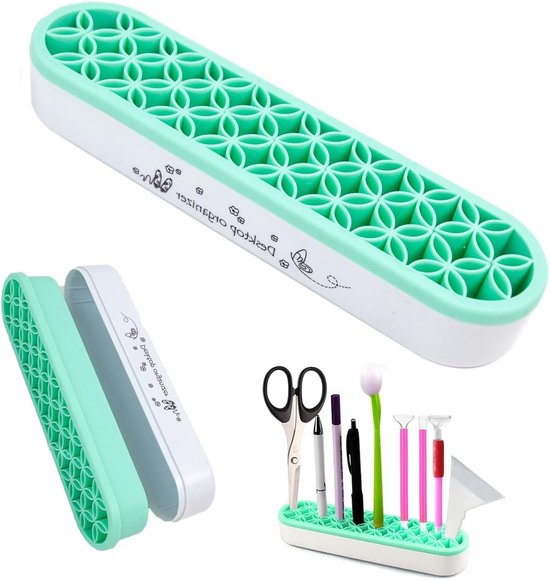 Desktop Organizer voor Naaigereedschap - Handige Houder voor Scharen, Naaldensets en Verfkwasten, Ideaal voor Quilten en Creatieve Projecten