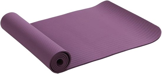 DieffematicYJD yogamat Antislip Yoga Mat Fitness Pilates Mat Gym Workout Oefening Mat Mat met Yoga Bag Yoga Strap (Color : Plum)