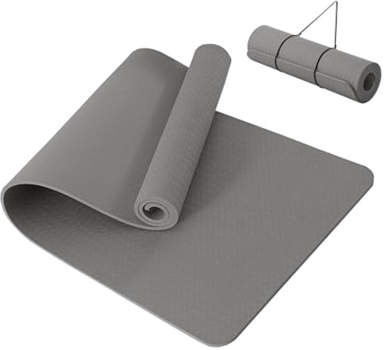 Dikke 10 mm Antislip Yogamat voor Thuis Fitness en Pilates - 183x61 cm van Merkloos