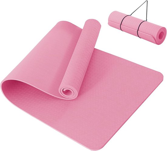 Dikke 10 mm Yogamat - Antislip Fitnessmat voor Thuis Workout, Pilates en Oefeningen - 183x61x1 cm
