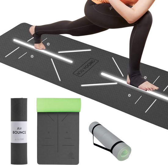 Dikke Antislip Yogamat 8mm TPE - Comfortabel en Duurzaam voor alle Yoga Stijlen