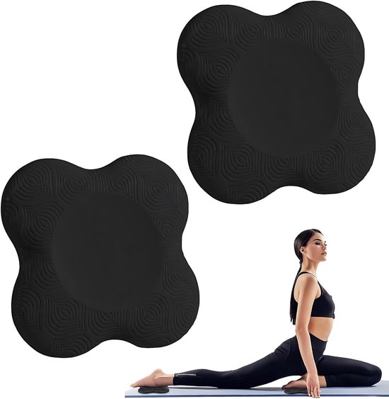 Dikke Ergonomische Yoga Knielappen - Comfortabele Kussens voor Knieën, Ellebogen en Hoofd - Ideaal voor Yoga, Pilates, Tuinieren en Badtijd - Set van 2