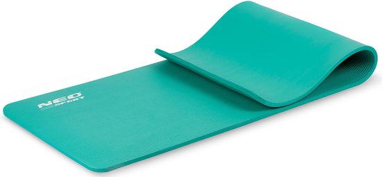 Dikke oefenmat 183 x 60 cm Neo-Sport - 192301 turkoois van $