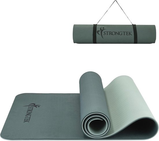 Dikke yogamat 8 mm van duurzaam TPE - Antislip voor Pilates en Vloeroefeningen