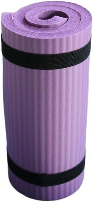 Dikke Yogamat - Fitness Kussen - Comfortabele Training - Extra Antislip Foam - 1.5 cm dik - Paars