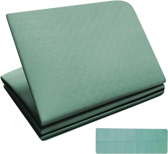 Dikke Yogamat - Oefenmat Pilates - Thuis Sporten - Anti-slip Textuur - 183 x 61 cm - Groen