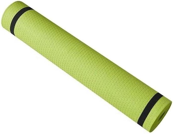Dikke Yogamat - Sport Fitness Mat - Oefening en Pilates - Antislip Grip Technologie - 6 mm dik - Groen
