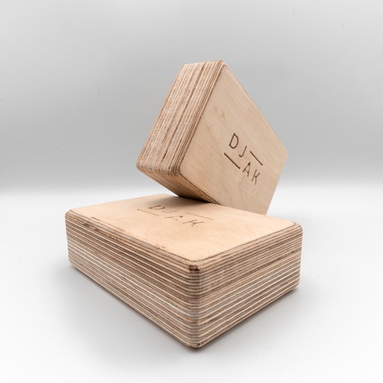 DJAK Handstand Blocks Set - Rechthoekige Houten Blokken voor Balans & Kracht Training - Push Ups - Handstand - Core Training - Home Workouts - Opdruksteunen - Buikspieren van Merkloos