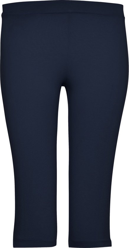 Donker Blauw kinder knie lange sport legging en elastische band model Carla maat 104 / 4 van Langendorf Kids.