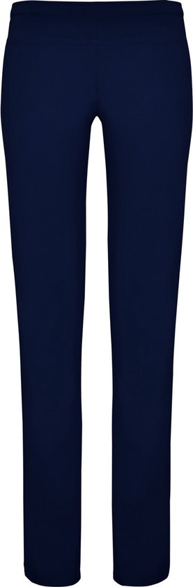 Donker Blauwe dames lange sport legging en elastische band model 'Box' maat S van FITH.