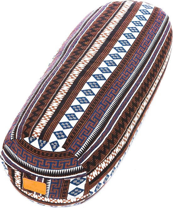 #DoYourYoga Tarik Cilinder yogabolster met bio-organische boekweit, wasbare overtrek van 100% katoen, 68 cm x 22 cm, yogakussen meditatie /zit /zafukussen voor Yin Yoga van #DoYourYoga