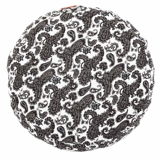 #DoYourYoga - Yoga kussen - »Vishnu« - rond meditatiekussen met bio-organische boekweit schalen vulling - H:15cm, diam.30cm - Style (3) van #DoYourYoga