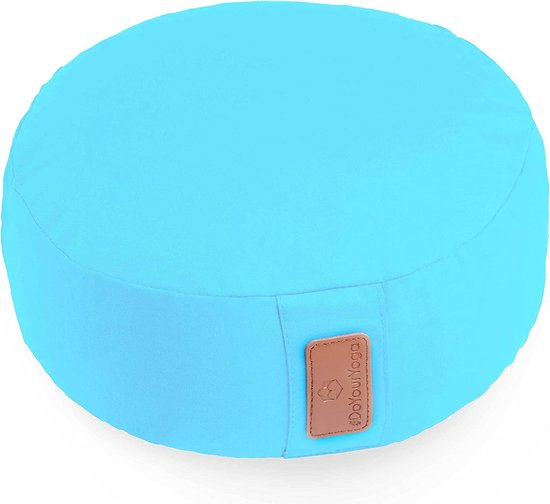#DoYourYoga - Yoga kussen - »Vishnu« - rond meditatiekussen met bio-organische Spelt vulling - H:15cm, diam.30cm - lavendel van #DoYourYoga