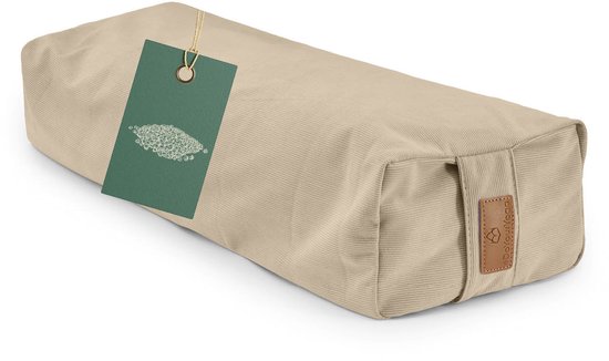 #DoYourYoga Yogakussen »Paravati« 67 cm x 13 cm | Gevuld met biologische boekweitdoppen (KBA) | Yogakussen met wasbare hoes | Zitkussen & zafukussen voor Yin Yoga van #DoYourYoga