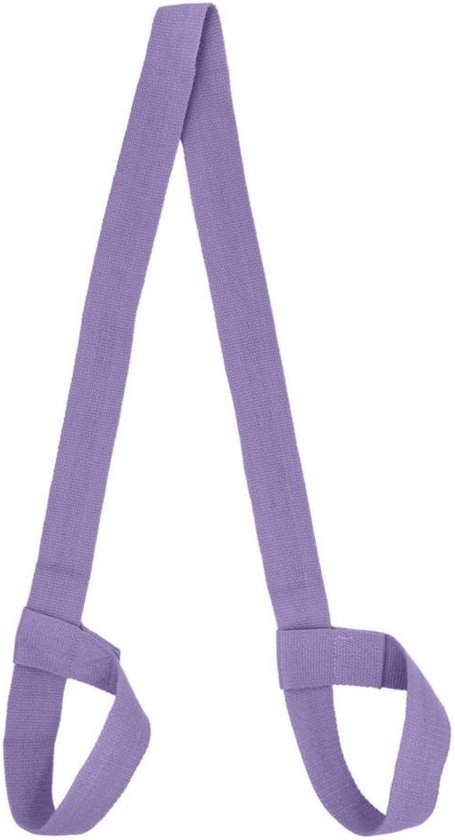 Draagband Yogamat - Schouderband Mat - Yogales Bezoeken - Verstelbare Lengte - 160 cm - lavendel