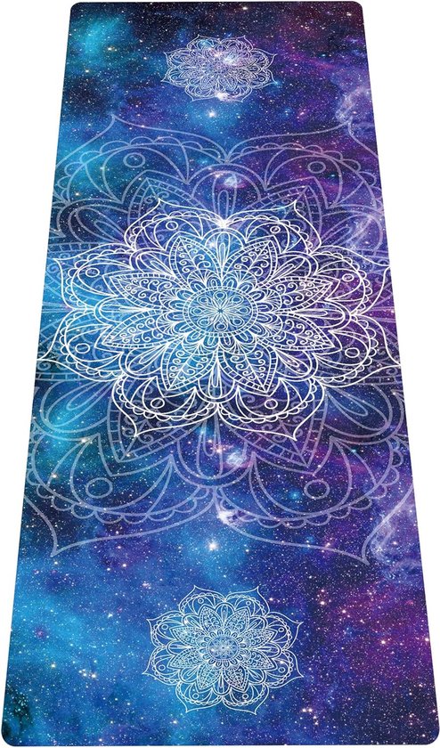 Draagbare reis-yogamat, opvouwbaar, lichte trainingsmat, ideaal voor yoga, pilates, bikram, stretching, training en beweging (183 cm x 61 cm x 1,5 mm) van KG Physio