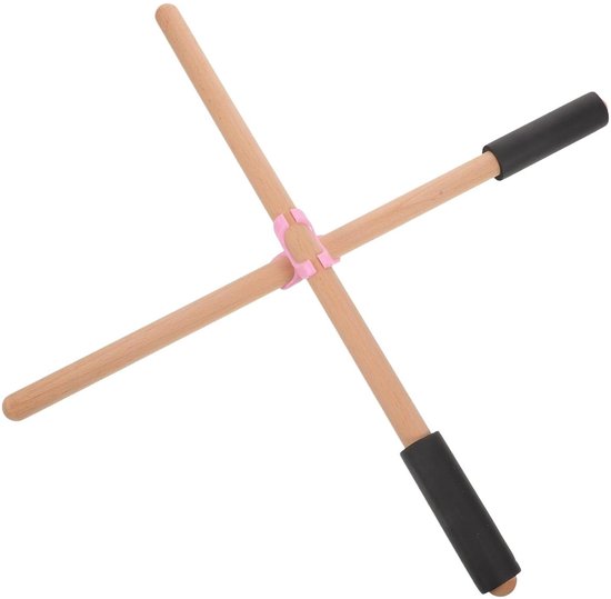 Draagbare Yoga Stick - Houdingscorrector Stok - Houding Verbeteren - Antislip Handvat - 49.5 cm Lengte - Beige van Gym Revolution