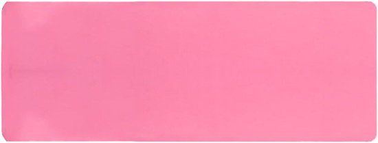 Draagbare Yogamat - Fitnessmat Hoge Dichtheid - Vloeroefeningen Thuis - Antislip Ontwerp - 61x11x11 cm - Roze