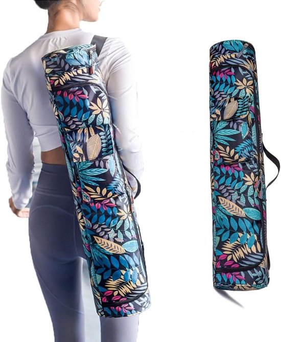Draagbare Yogamat Tas met Vakken, Ideaal voor Sport en Fitness, Inclusief Flesvak en Vochtige Compartment, Geschikt voor Mannen en Vrouwen