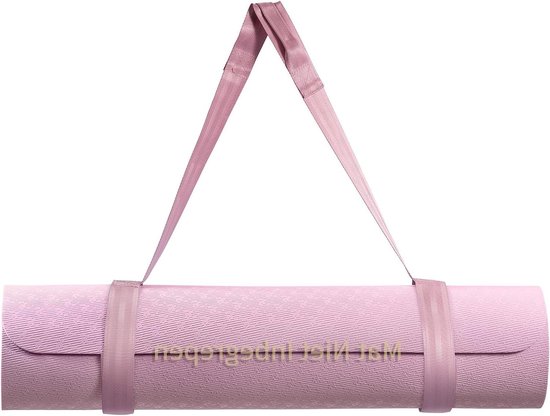 Draagriem Yogamat - Mat Houder - Opbergen Yogamat - Klittenbandsluiting - Verstelbaar - Roze