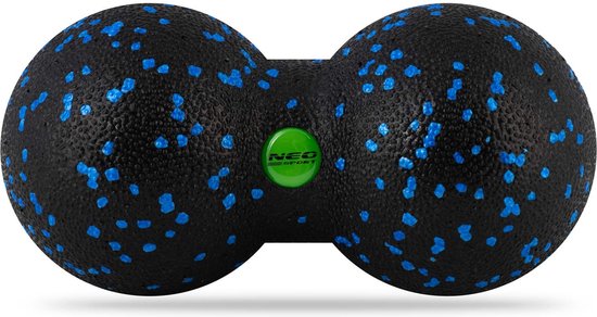Dubbele massage- en fitnessbal NS-966 zwart en blauw van NILS