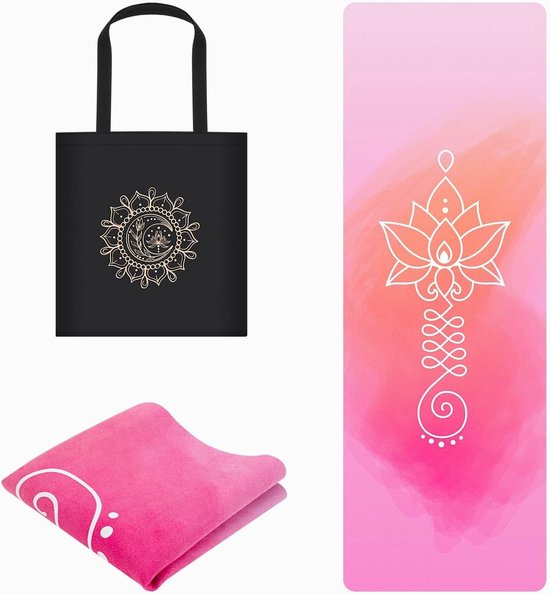 Dunne, opvouwbare yogamat van 1.5mm voor fitness, pilates en stretching - Antislip, 183 x 61cm, ademend en vochtabsorberend