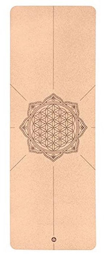 Duurzame Kurk Yogamat met Natuurlijke Rubber Onderkant - Antislip, Ideaal voor Hot Yoga - 185 x 66 cm