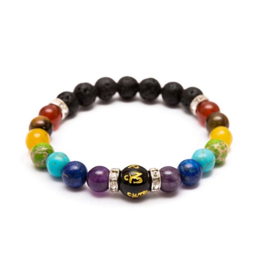 DW4Trading Chakra Armband 1 - met Gekleurde Kralen van DW