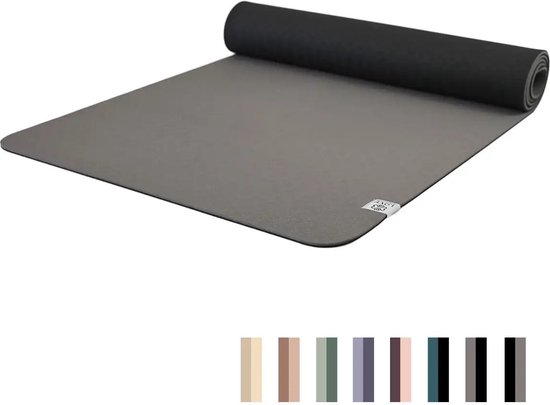 Eco Yogamat - TPE - 6mm - Glorious Grey van Pure Yoga.